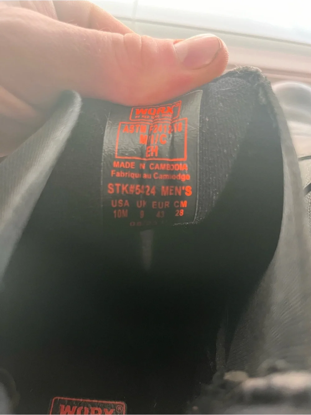 Men's Black Steeltoe Work Boots